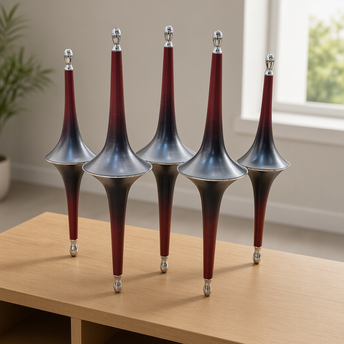 Modern Spindler Decor Sculpture Set of 5