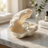 Modern Shell with Crystal Orb Centerpiece