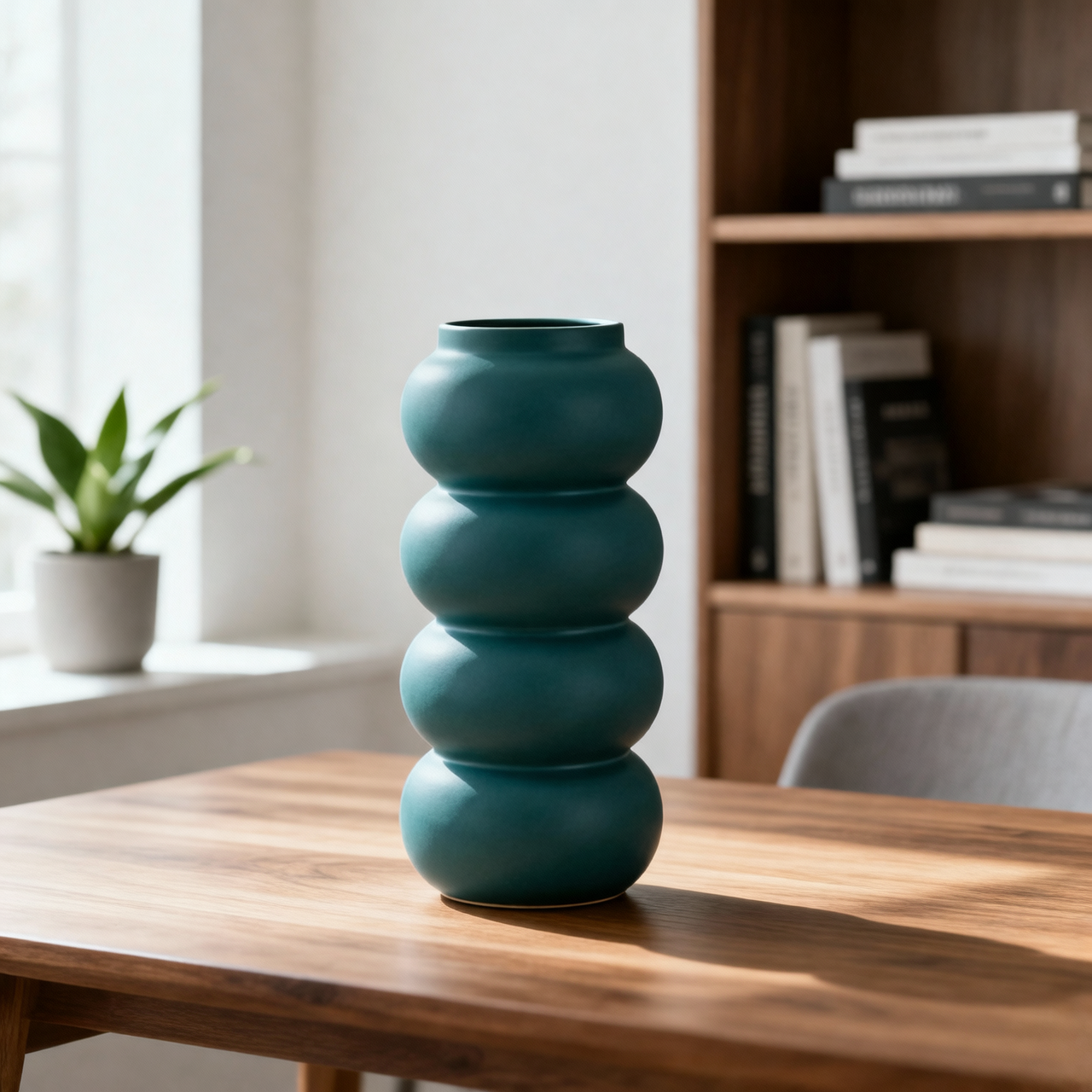 Elegant Retro Spheres Ceramic Vase