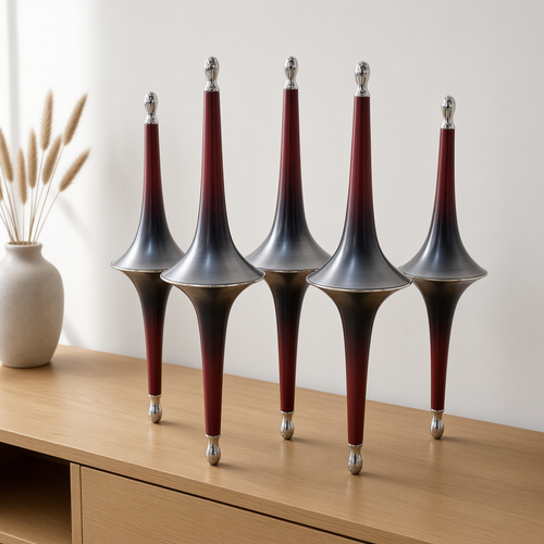 Modern Spindler Decor Sculpture Set of 5