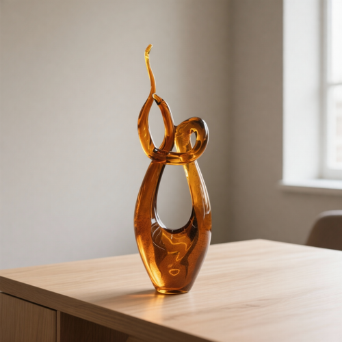 Modern Interlocking Infinity Loop Sculpture