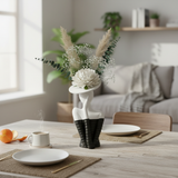 Modern Black and White Female Vase
