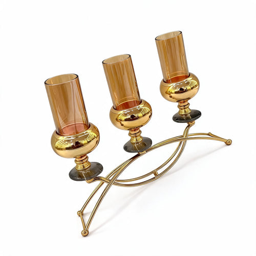 Elegant 3-Light Votive & Taper Candle Holder