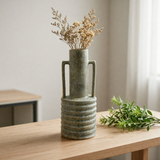 Rustic Textured Bottle Neck Vase