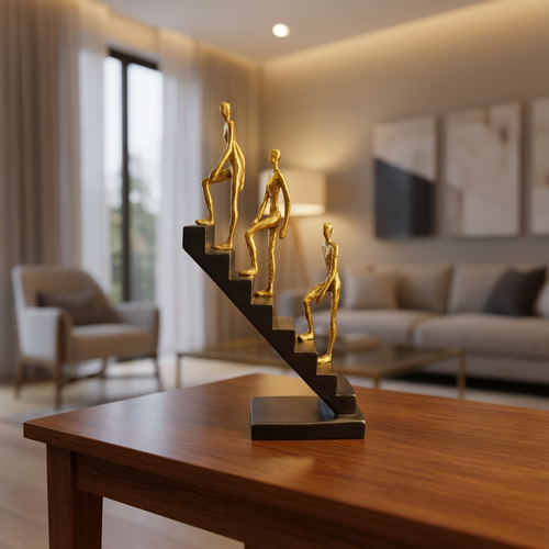 Abstract "Steps of Life" Figural Sculpture