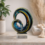 Elegant Spiral Ribbon Sculpture