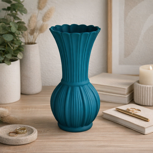 Modern Auric Textured Ceramic Vase