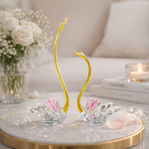 Elegant Serenity Swan Duo Set of 2