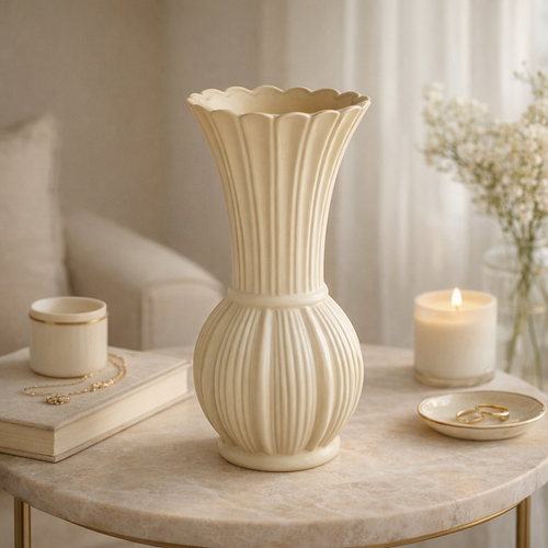 Modern Auric Textured Ceramic Vase