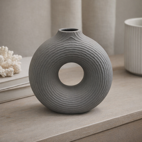 Minimalist Circular Ring Flower Vase