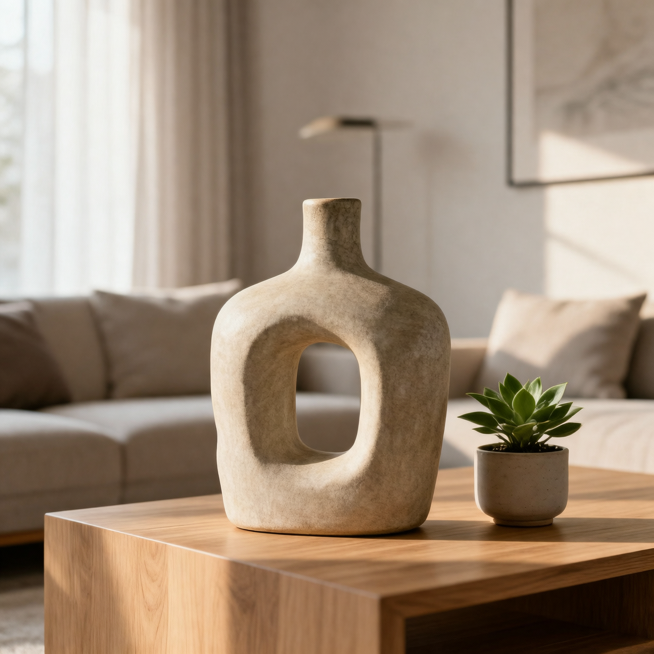 Elegant Arched Hollow Vase