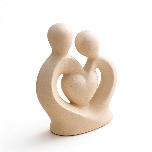 Elegant Devotion Couple Ceramic Statue