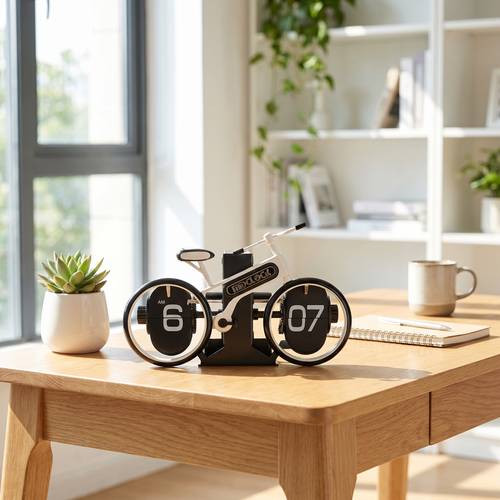 Retro Bicycle Mechanical Clock
