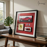 Luxury Ferrari 3D Framed Shadow Box Wall Frame