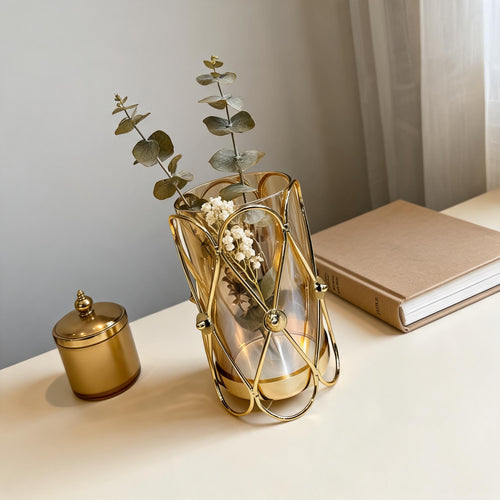 Imperial Lustre Glass Candle Holder