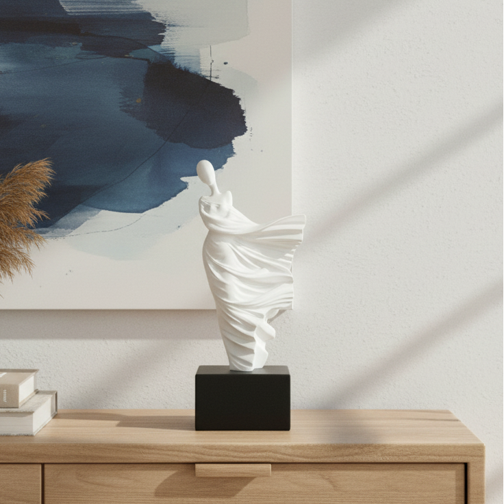 Minimalist Abstract Female Form Statue