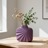 Elegant Swirl Striped Vase