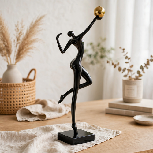 Modern Abstract Female Dancer Figurine
