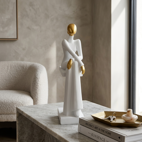 Minimalist Seated Female Figurine