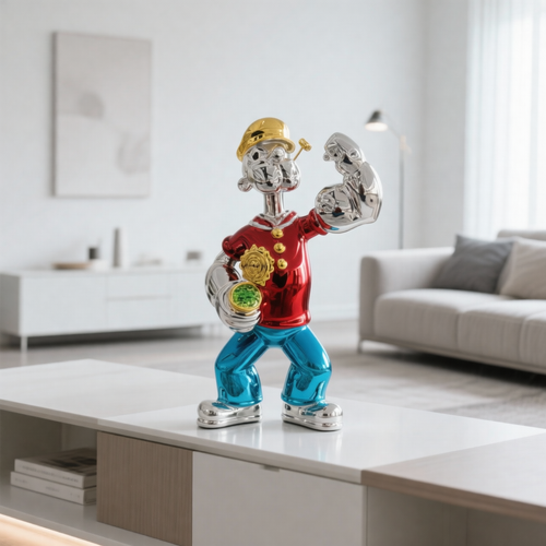Modern Popeye Sculpture