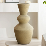 Textured Sand-Tone Vase