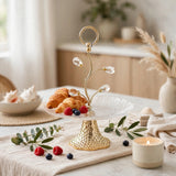 Botanical Gem Single Tier Crystal Dessert Platter