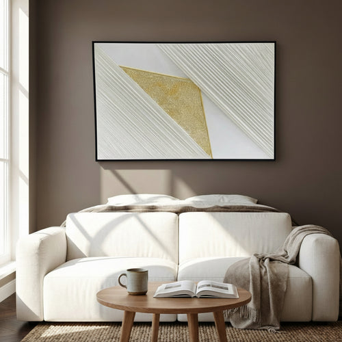 Modern Arc Textured Wall Art Frame