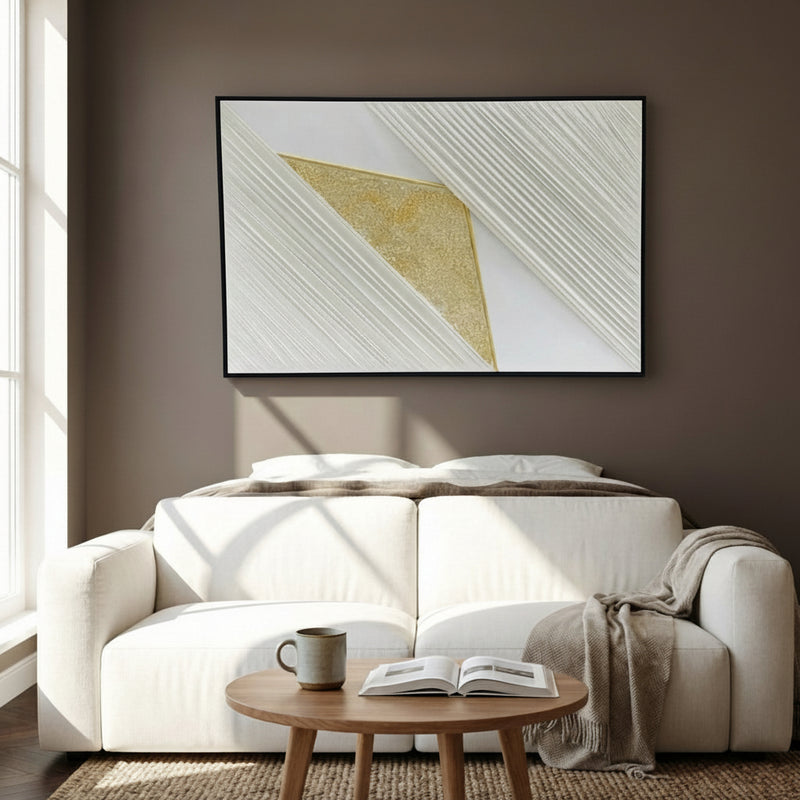 Modern Arc Textured Wall Art Frame