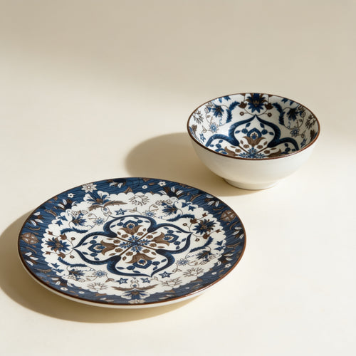 Iznik Royal Blue & Bronze Serveware Collection
