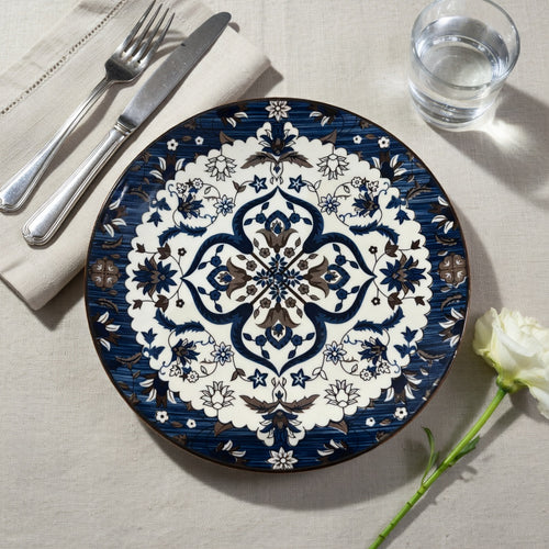 Iznik Royal Blue & Bronze Serveware Collection