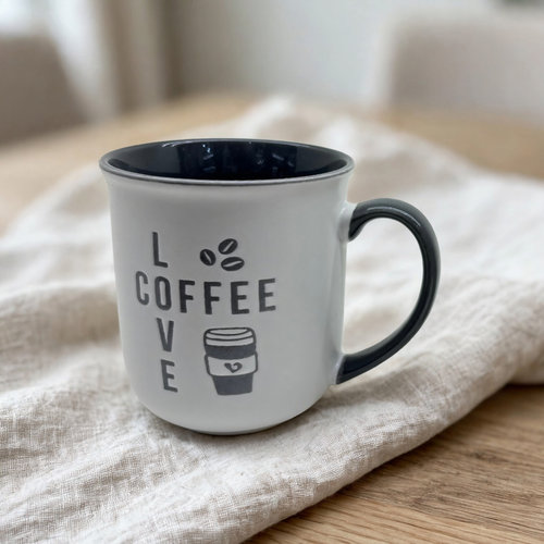 Artisan Ceramic Coffee & Tea Mug Collection – 6 Typography Variants