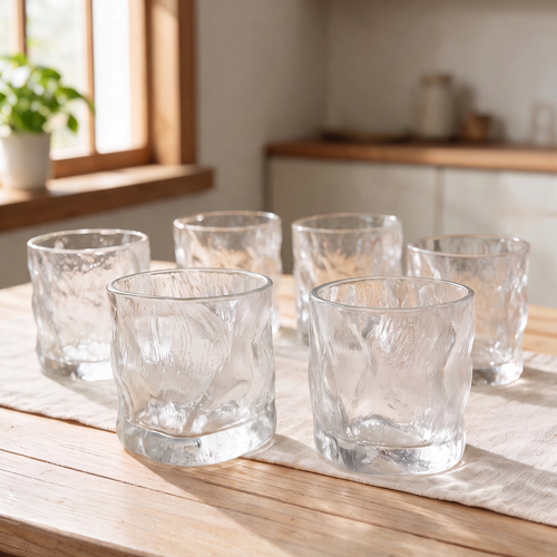 Sophisticated Glasses for Bourbon & Cocktails Set of 6