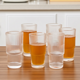 Artisan Fluted Highball Glassware Set of 6