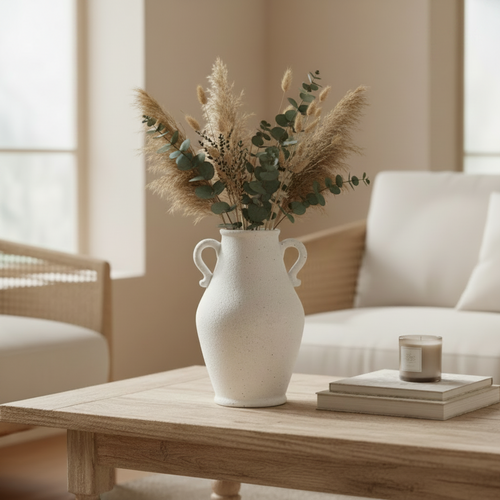Rustic Textured Amphora Vase