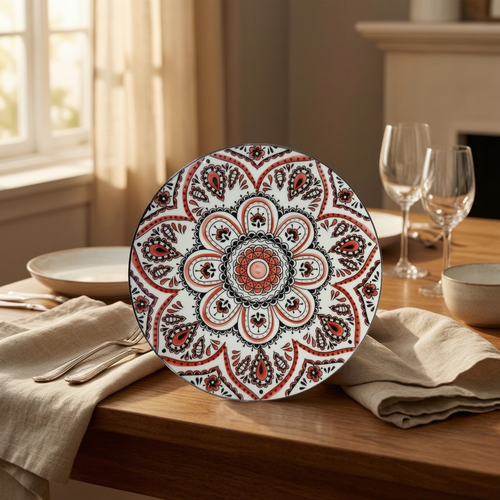 Ottoman Artisan Ceramic Dinnerware Collection – Turkish Floral Motifs