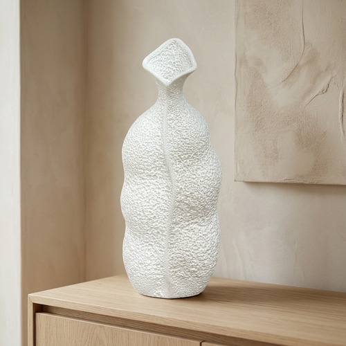 Elegant Coral-Textured Organic Sculptural Vase