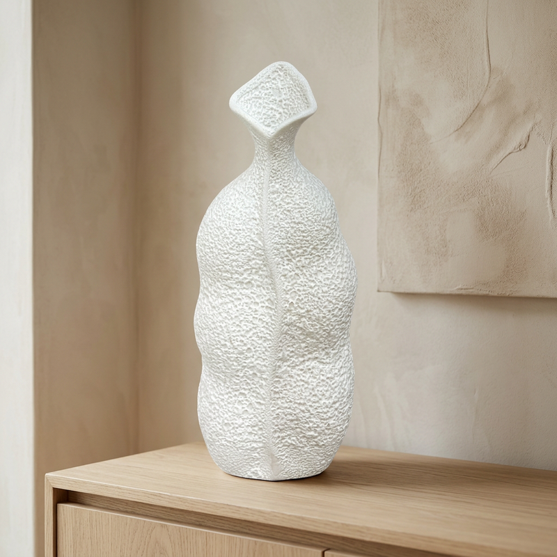 Elegant Coral-Textured Organic Sculptural Vase