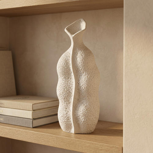 Elegant Coral-Textured Organic Sculptural Vase