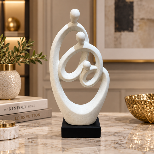 Modernist Vertical Family of Three Sculpture
