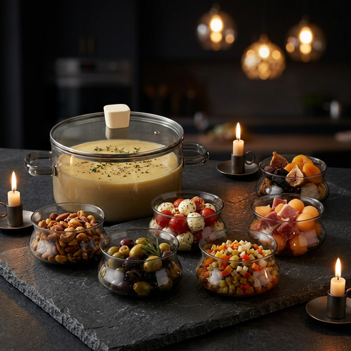 Imperial Tinted Smoked Glass Bowl Set with Lid 7 Piece