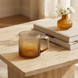 Golden Dusk Ribbed Glass Set of 6