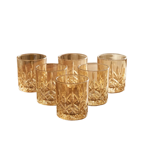 Vintage Cut Crystal Glassware Set of 6