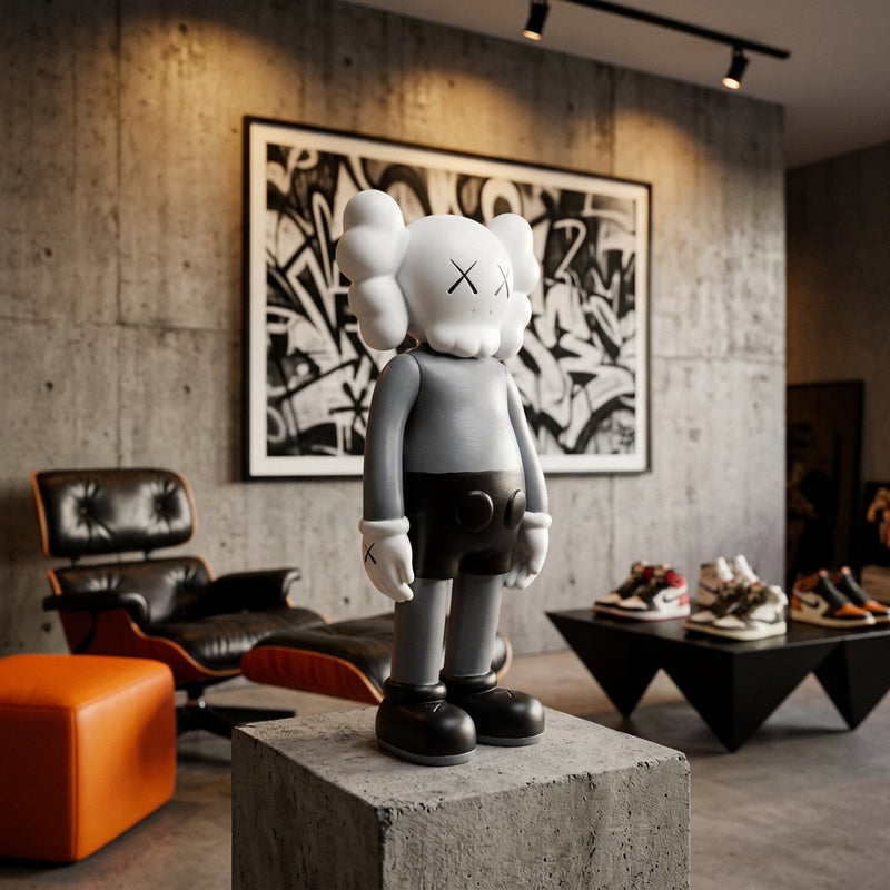 Monochrome X-Eye Companion Sculpture