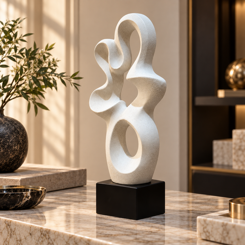 Modernist Organic Multi-Void Abstract Sculpture