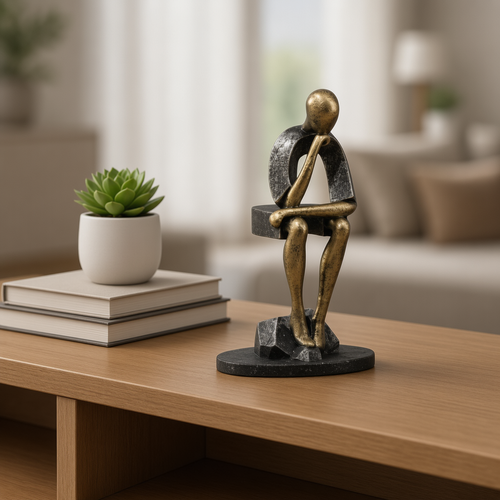 The Thinker Abstract Human Sculpture