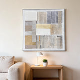Modern Textured Geometric Wall Art Frame