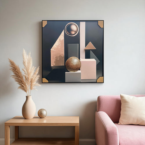Dimension Geometric Framed Art