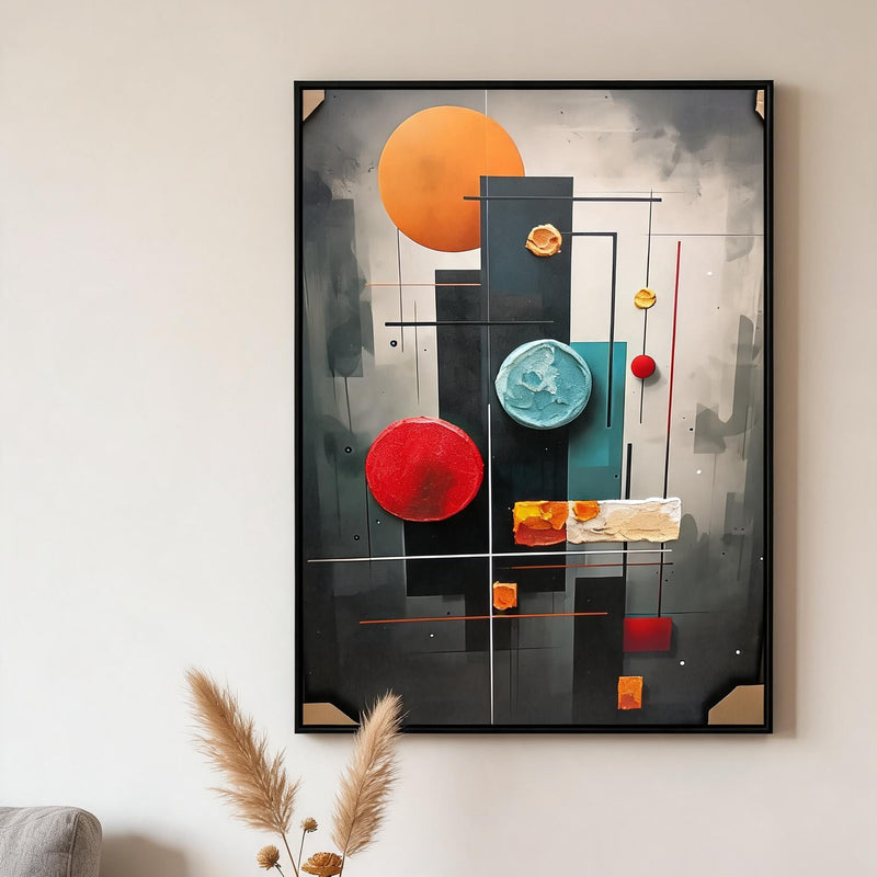 Cosmos Linear Framed Art