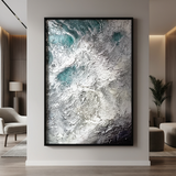 Emerald Frosted Glade Textured Wall Art