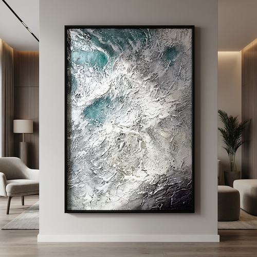 Emerald Frosted Glade Textured Wall Art